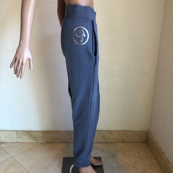 Zumba Fitness Grey’s The Way Sweatpants Women’s Size L Grey/Teal Elastic Waist - Picture 7 of 16